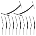 thumbnail image 1 of Miangastore 100pcs Elastic Barbed Cords Stretch Cords Band String With Metal Ends For Hats Barbed Elastic Cords For Fixing Hats Signs Badges, 1 of 8