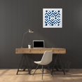 thumbnail image 3 of Popp, Grace 12x12 White Modern Wood Framed Museum Art Print Titled - Cobalt Watercolor Tiles II, 3 of 4