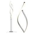 thumbnail image 1 of Brightech Embrace LED 2 In 1 Spiral Bright Standing Floor Lamp, Platinum Silver, 1 of 11