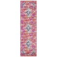 thumbnail image 3 of SAFAVIEH Madison Caden Floral Bordered Area Rug, Fuchsia/Gold, 6'7" x 6'7" Round, 3 of 11