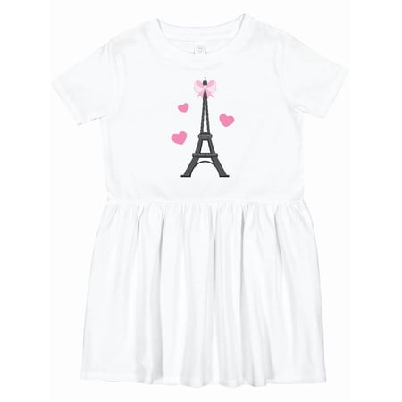 Inktastic Paris Lover Eiffel Tower Girls Toddler Dress