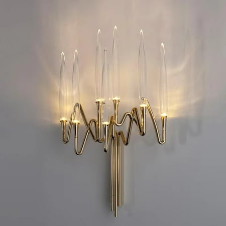 

WNGNNG Modern Light Crystal Chandelier Tree Branch Wedding Decoration Pendant Lamps for Dining Room and Bedroom - Elegant Hanging Lamp