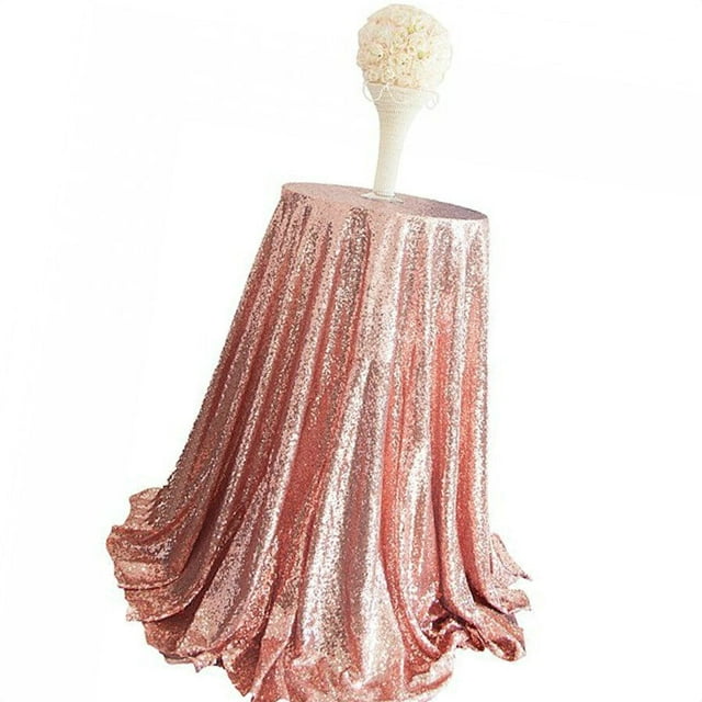 80cm 120cm Sequin Round Tablecloth Wedding Event Party Banquet Sequin Round Tablecloth Party Polyester Home Decoration Table Cover