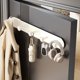 thumbnail image 4 of Magnetic Door Hook No Drill Wall Mount Hanger Organizer Storage Rack for Entryway Closet Bedroom 5 Hooks, 4 of 6