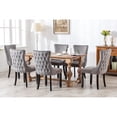 thumbnail image 7 of Rubberwood - framed Gray Dining Chairs / Secure Seating up to 280 Pounds, 7 of 7