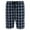 Black and White Plaid, variant on Hanes Men's Soft Woven Sleep Shorts, 10" Inseam