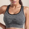 thumbnail image 2 of B91xZ Womens Plus Sports Bras Low Support Seamless Pullover Cami Sports Bra,Gray L, 2 of 5