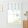 thumbnail image 5 of Dandelion Print Sheer Valances for Kitchen Window, 1 Piece Smooth Textured Washable Drapery Country Style Window Drape for Bathroom, Blue, W 52 x L 18, 5 of 6