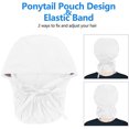 thumbnail image 6 of Outfmvch Winter Hats For Women Beanie Scrub Cap With Buttons Bouffant Hat With Sweatband For Womens And Mens Winter Hats For Men White One Size, 6 of 7