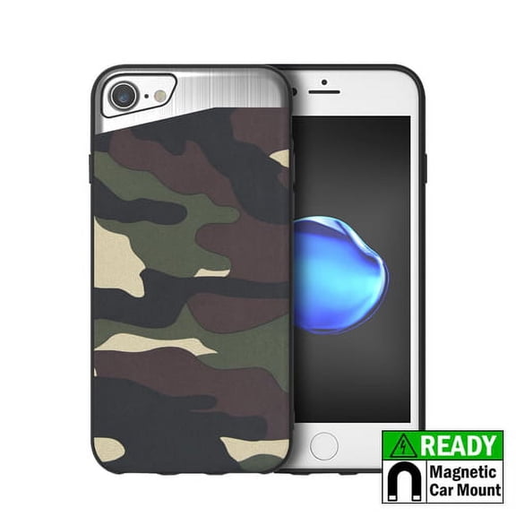 GSA Blade Carbon Hybrid Case For iPhone 8 plus/7 Plus/6 Plus - GREEN CAMO