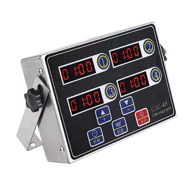 Temporizador de cocina digital, recordatorio de suministros de cocina de múltiples canales, reloj, temporizadores de restaurante, recordatorio de 4 canales