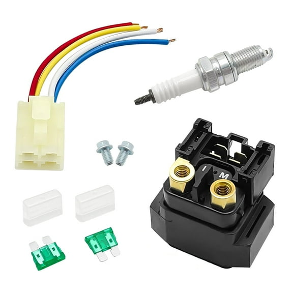 MATI Starter Solenoid Relay with Plug Spark for Yamaha Grizzly 350 400 450 660 2002-2014