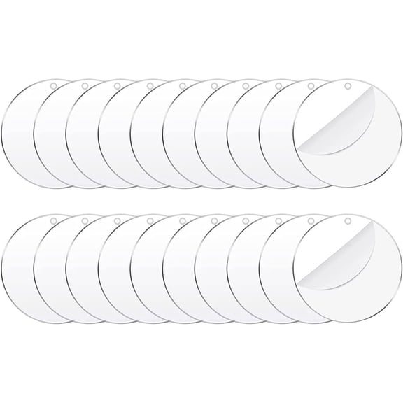 Bewildely Portátil de niveles acrílico fácil y artista artístico fácil profesional con placa para disco de artista artístico 7,6 cm2 mm/20 Artesanía 10cm * 2mm/20 piezas