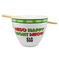 thumbnail image 2 of Bowl Bop Miso Happy Japanese Dinnerware Set | 16-Ounce Ramen Bowl, Chopsticks, 2 of 7