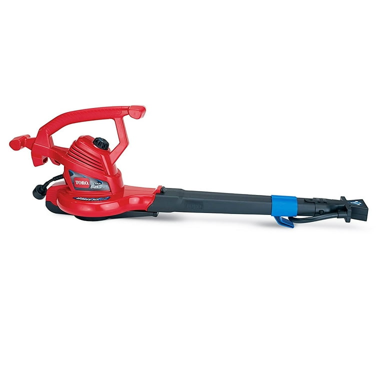 Toro 51621 UltraPlus Leaf Blower Vacuum Variable Speed up to 250 mph with Metal Impeller 12 amp Red