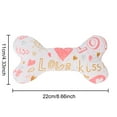 thumbnail image 3 of Funny Print Plush Bone and Roxie No Chew Dog Toys Plush Dog Puppy Teething Ring Squeaky Bone Toy for Pet Games Pet Dogs, 3 of 8