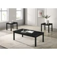 thumbnail image 2 of 3-Piece Coffee Table Set for Living Room, End Table Set Includes 1 Coffee Table and 2 End Tables Solid Table Legs Faux Marble Tabletop Wood Grain Tabletop, 2 of 3