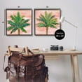 thumbnail image 3 of Tropical Palm Trees Glam Detail Botanical & Floral Graphic Art Black Framed Art Print Wall Art, Set of 2, 3 of 8