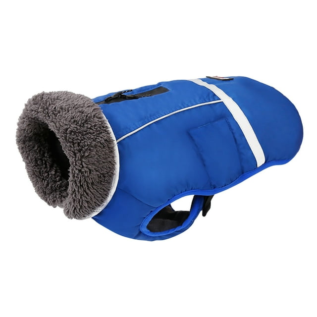 Transemion Easy To Clean And Stylish Dog Winter Jacket With Waterproof Coating Dog Winter Clothes Puppy Cloth blue XL