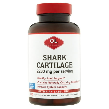 Olympian Labs Shark Cartilage Capsules, 2250 mg, 100 count