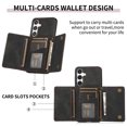 thumbnail image 4 of Designed for Samsung Galaxy A36 5G Wallet Case with Credit Card Holder - Premium PU Leather Flip Kickstand Shockproof Protective Purse Phone Cover for Samsung Galaxy A36 5G - Black, 4 of 6