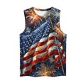 thumbnail image 4 of Women American Flag Tank Top Red White and Blue Tank for Women Womens Red White and Blue Tanks Womens Independence Day Tops Women's Casual Independence Day Sleeveless Round Neck Tops, 4 of 4