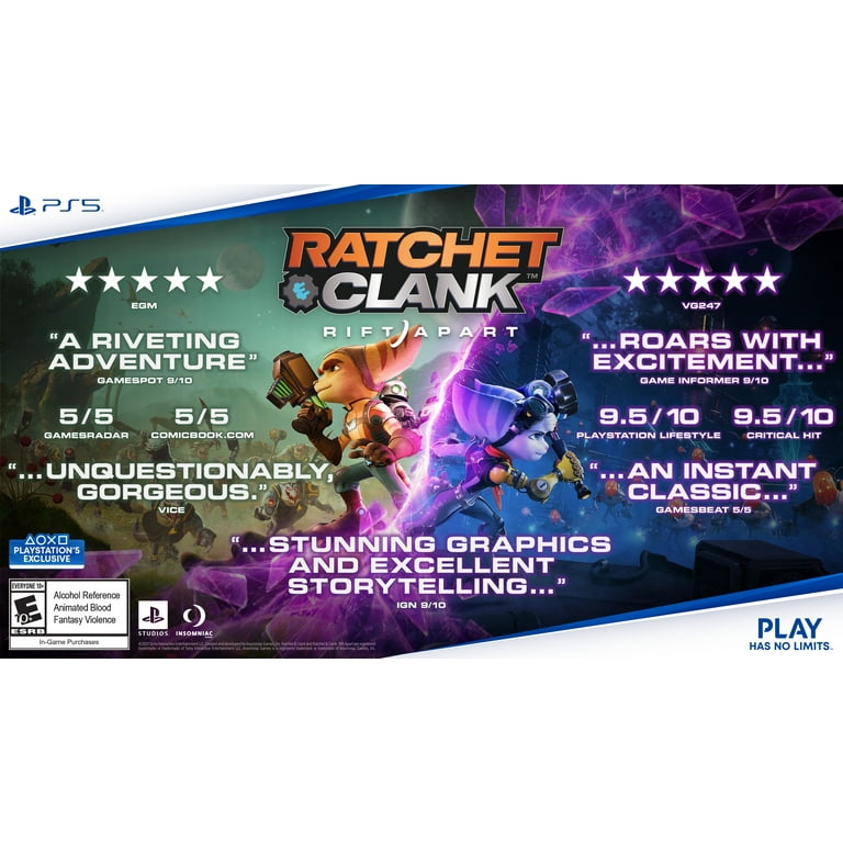 Replacement Box Case RATCHET CLANK RIFT APART Sony PlayStation 5 PS5  ORIGINAL