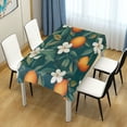 thumbnail image 4 of Yayeee Tablecloths 54" x 54" Rectangle Wrinkle Resistant Party Table Cover, Floral Orange Pattern, 4 of 8