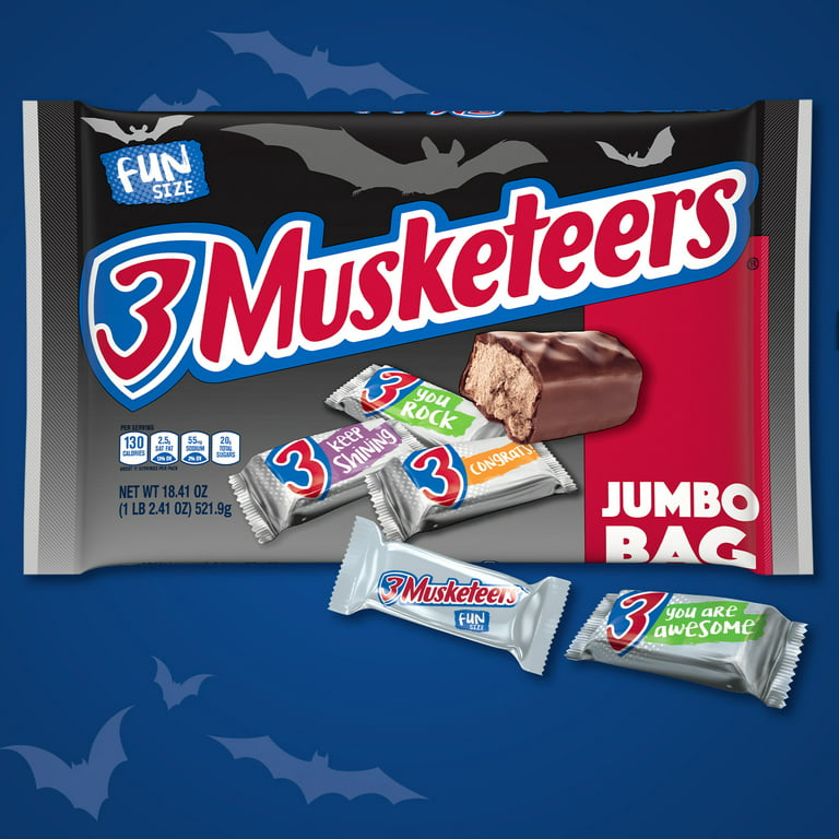 3 MUSKETEERS Fun Size Chocolate Candy Bars, 18.41 oz