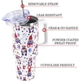 thumbnail image 3 of 4th July Gnomes Tumbler with Handle and Straw Lid 40 oz,Cute Summer Patriotic Gift for Women Men Patriotic Gnomes Vacuum Insulated Leak Proof Stainless Steel Coffee Cup Mug, 3 of 6