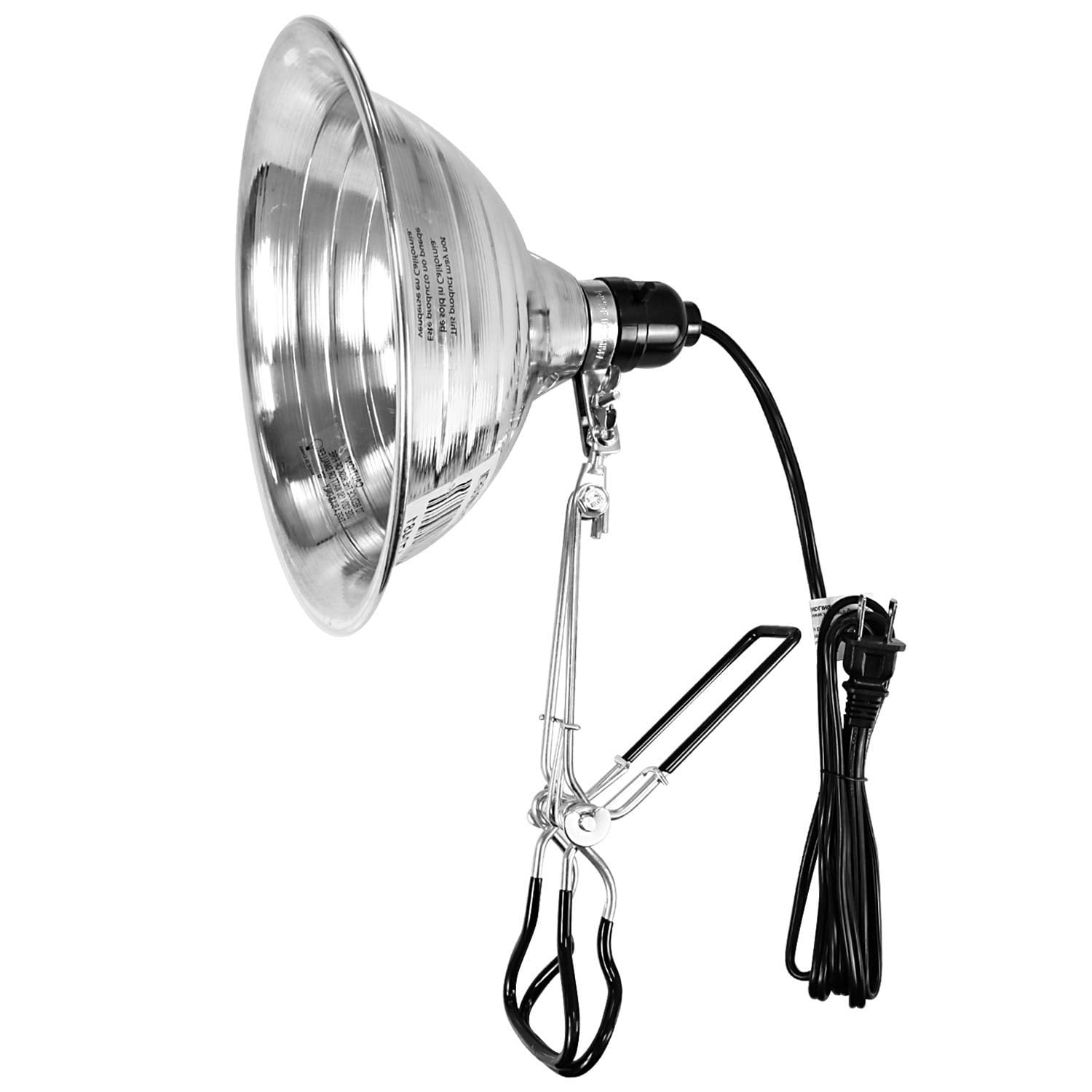 Clip On Light Bulb Holder Lamp Extension & Clamp 13A Plug & Energy Saving Bulb 