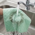 thumbnail image 5 of Unique Bargains 3pcs Kitchen Absorbent Microfiber Cleaning Towels Green Grey 10" x 10", 5 of 8