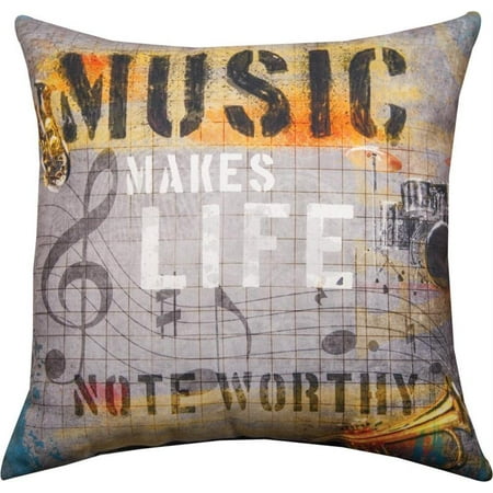 Pair Of Music Make Life Noteworthy 18 Inch Throw Pillows Walmart Com