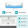 thumbnail image 6 of Quartz Kitchen Sink - 33" x 19" x 9.65" White granite composite Workstation undermount kitchen sink, 6 of 8