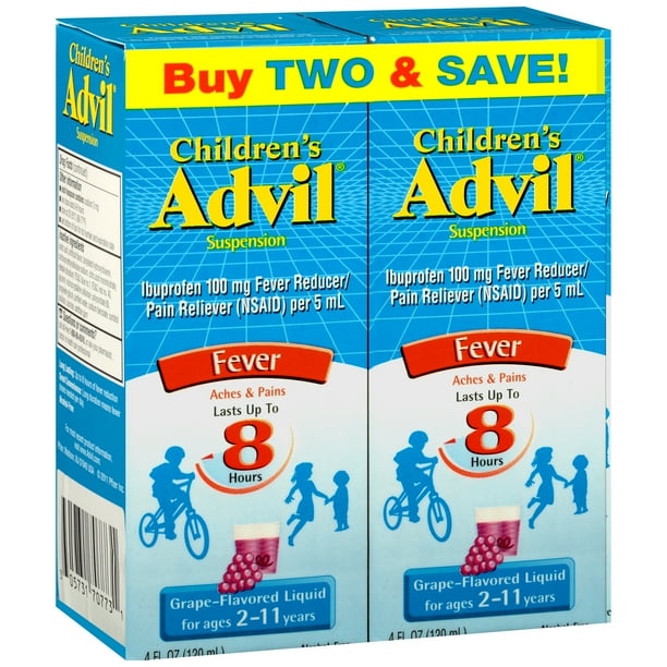 Children's Advil Liquid Suspension Fever Reducer/Pain Reliever