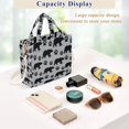 thumbnail image 5 of FORMRS Womens Corduroy Tote Bag Crossbody Shoulder Purse Handbag with Detachable Strap, Gray Bear Paws Pattern, 5 of 7