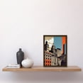 thumbnail image 2 of Leeds Modern Colour Block Cityscape Illustration Artwork Framed Wall Art Print A4, 2 of 4