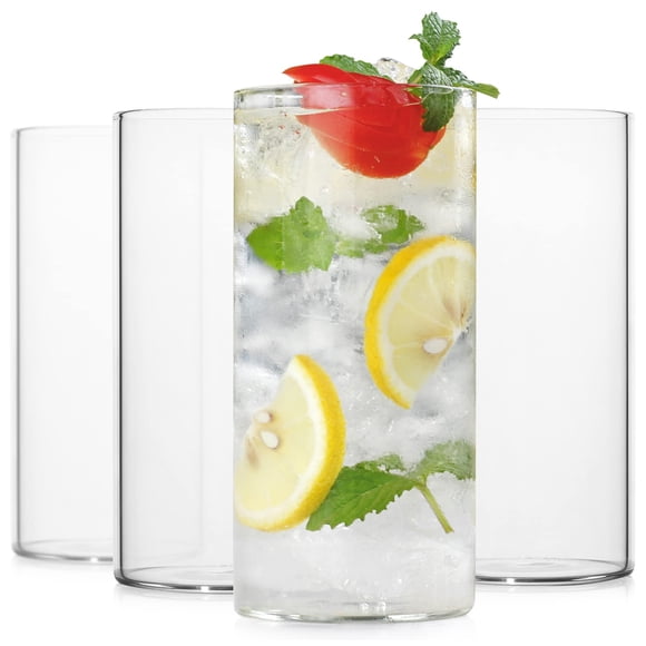 Vasos para beber LUXU Highball, 400 ml, juego de 4 vasos sin plomo