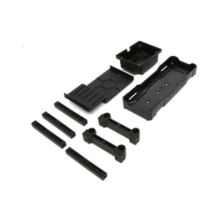 Radio Tray Set - Force RC Chassis Brace and Battery Tray Set: Hammerjaw, FCESS231009