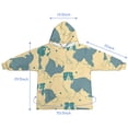 thumbnail image 7 of Border Collie Blanket Hoodies for Kids 6-13YR Oversize Wearable Blanket Hoodies for Boys Girls Teens, 7 of 7