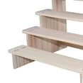 thumbnail image 7 of Wood Display Riser Stand Wooden Riser Display Shelf Organizer for Figurines 4 layer 30cm, 7 of 7