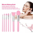 thumbnail image 4 of Juego de 7 brochas de silicona para maquillaje, suaves y duraderas, ideales para base, sombras y rubor. ¡Elige tu color favorito y ahorra en tus cosméticos!, 4 of 6