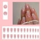 thumbnail image 2 of Press on Nails GUAACCB, 24 unidades, purpurina francesa cuadrada mediana, 2 of 7