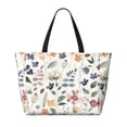 thumbnail image 2 of Kdxio Watercolor Floral for Beach Bag for Women Large Beach Tote Bag Waterproof Sandproof Swim Bag with Zipper Pockets Beach Vacation Travel, 2 of 7