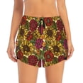 thumbnail image 2 of Xecao's Sunflower for a double-layer running short for women, perfect for gym, tennis, and more, featuring a convenient pocket., 2 of 9