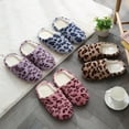 thumbnail image 5 of Luxalzxs Winter Warm Cotton Slippers, Women Fashion Non-Slip Closed Toe Slippers Memory Foam Leopard Print House Slippers, 5 of 5