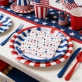 thumbnail image 4 of 20Pcs 4th of July Patriotic Disposable Paper Red White and Blue American Flag Napkins for Veterans Day Election Independence Day Decoration, 4 of 7
