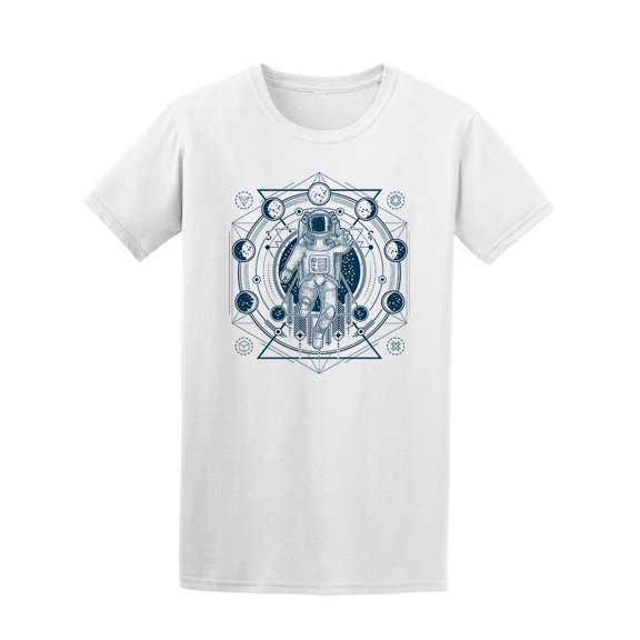 Astronaut In Space Suit Sketch Tee Men's -Image by Shutterstock