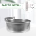 thumbnail image 5 of NICEXMAS Dog Feeding Bowls Stainless Steel 1Set Hanging Design for Pet Use, 5 of 8