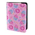 thumbnail image 2 of Pofeuu Donuts Print Travel Document Organizer Passport Holder Men Women for Family (6.5 in x 4.5 in),Wallet Holder Credit Card Clutch Bag Case, 2 of 5